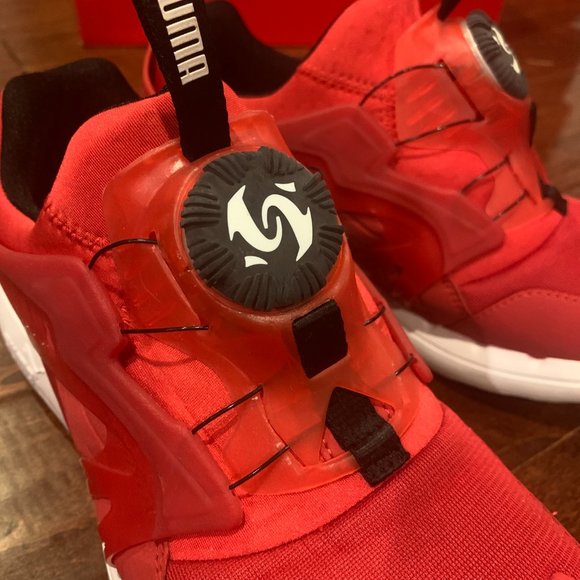 Puma Future Disc Blaze Red Mens Sz 9 Worn 2x - Picture 4 of 5